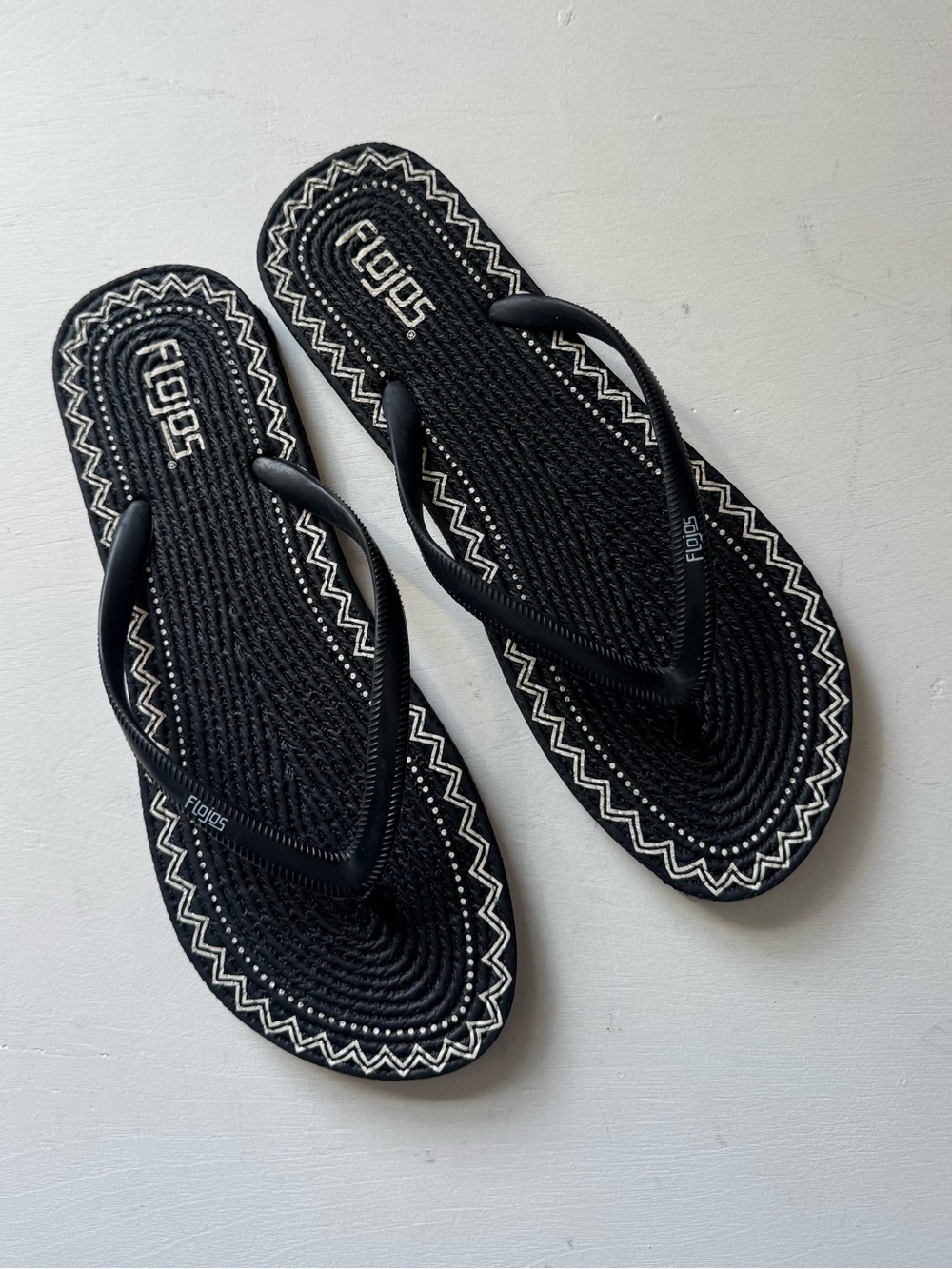 Flojos Print Flip Flop Sandals